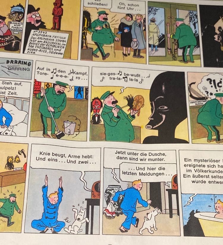 Livro vintage tin tin ( idioma alemão)