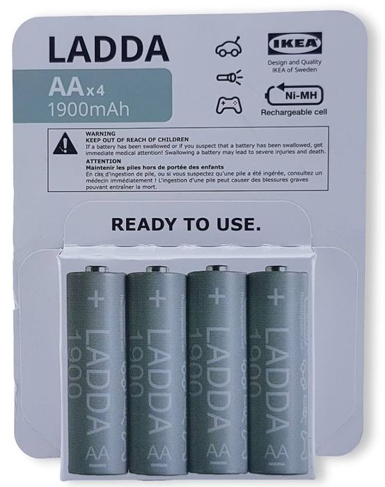 Акумулятори ікеа Ikea Ladda AA 1900 нові