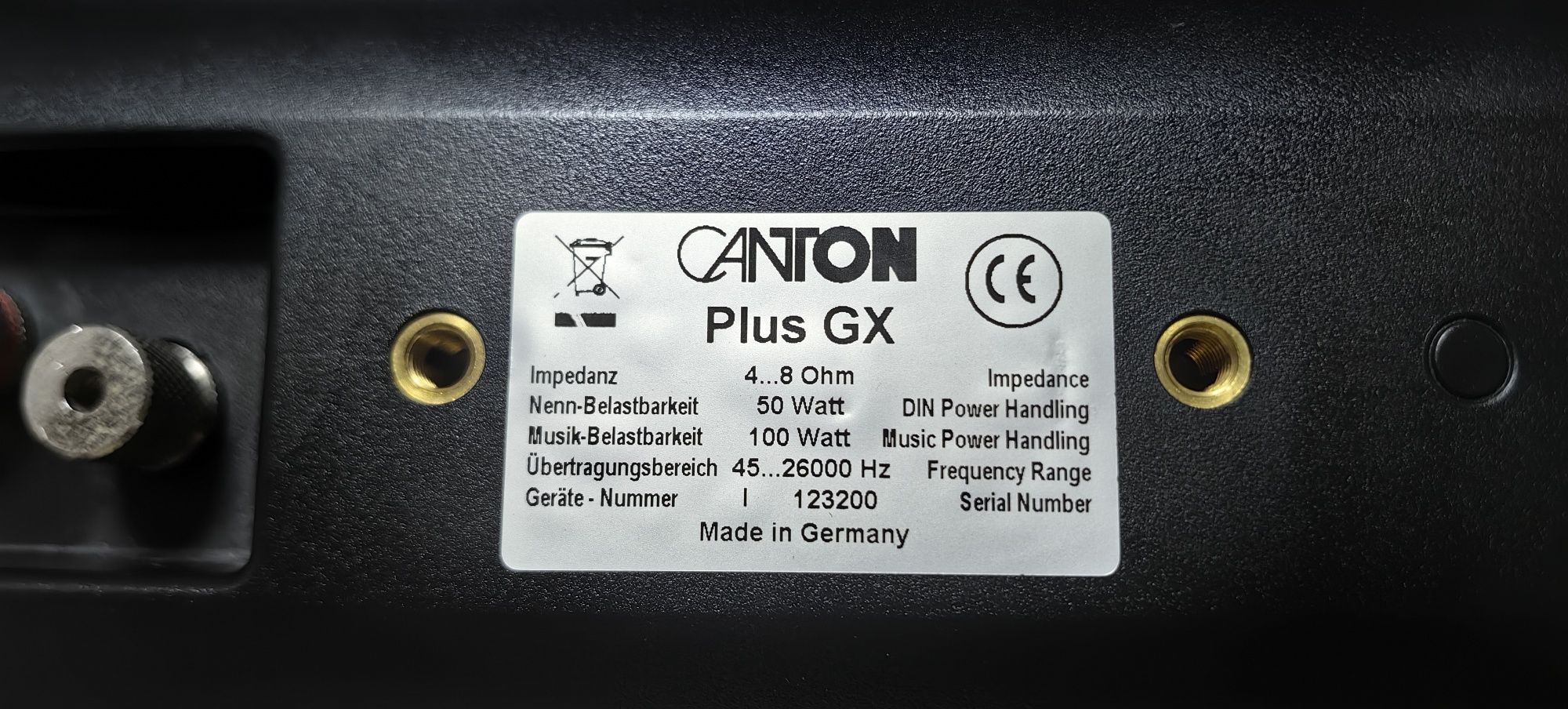 2-х полосна акустика Canton Plus GX/4Ω