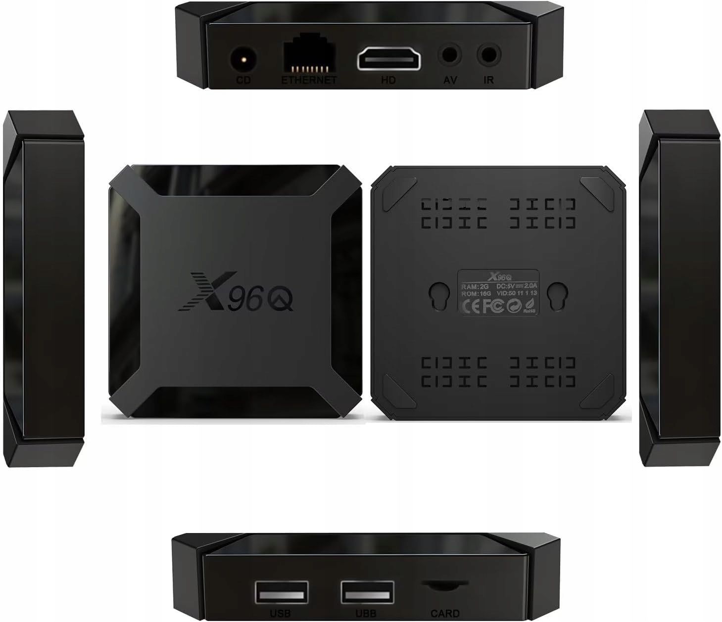 X96Q Smart TV Box Android 10.0 4K Allwinner H313 4K dekoder H.265 HEVC