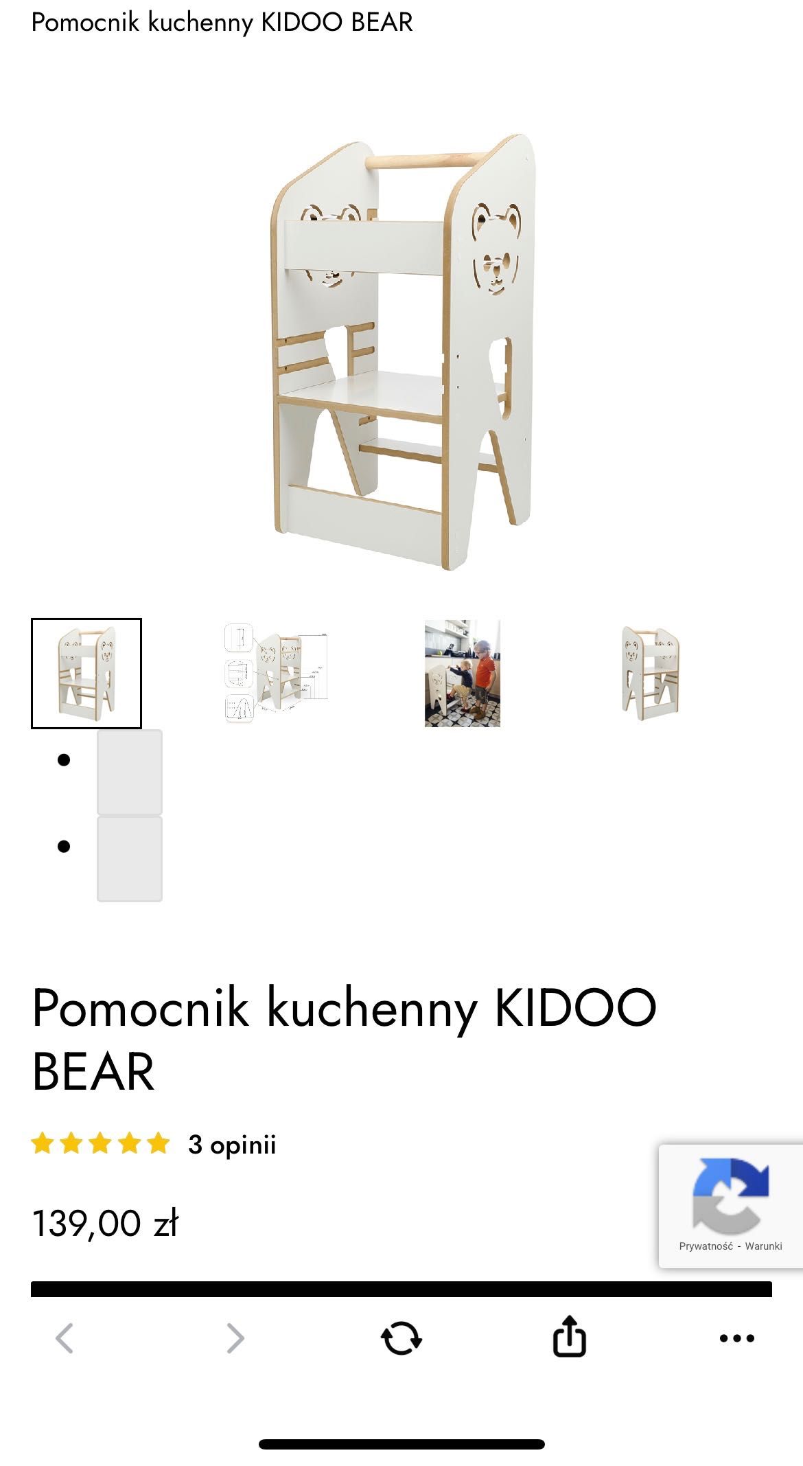 Pomocnik kuchenny Kitchen helper Kidoo Bear