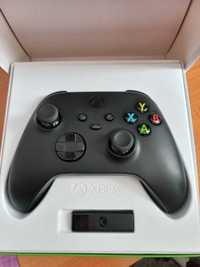 Геймпад бездротової Xbox Series Carbon Black + Бездротовий адаптер