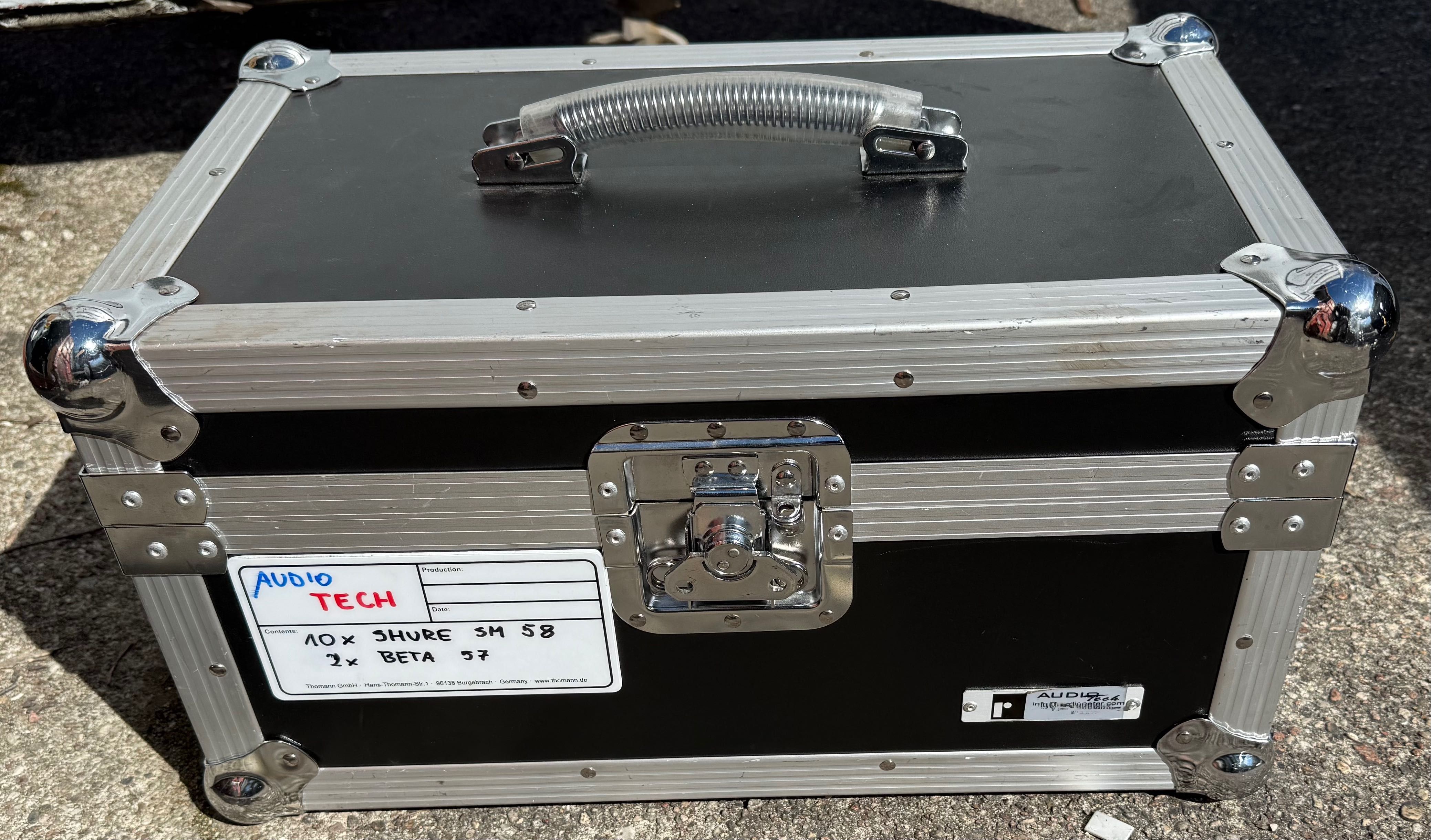 Shure SM 58 -2 szt + 6 szt SM 57 2 x Beta 57  w case