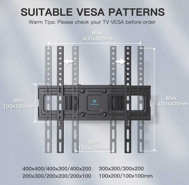 Uchwyt Ścienny Na Telewizor Obrotowy 90° Okazja