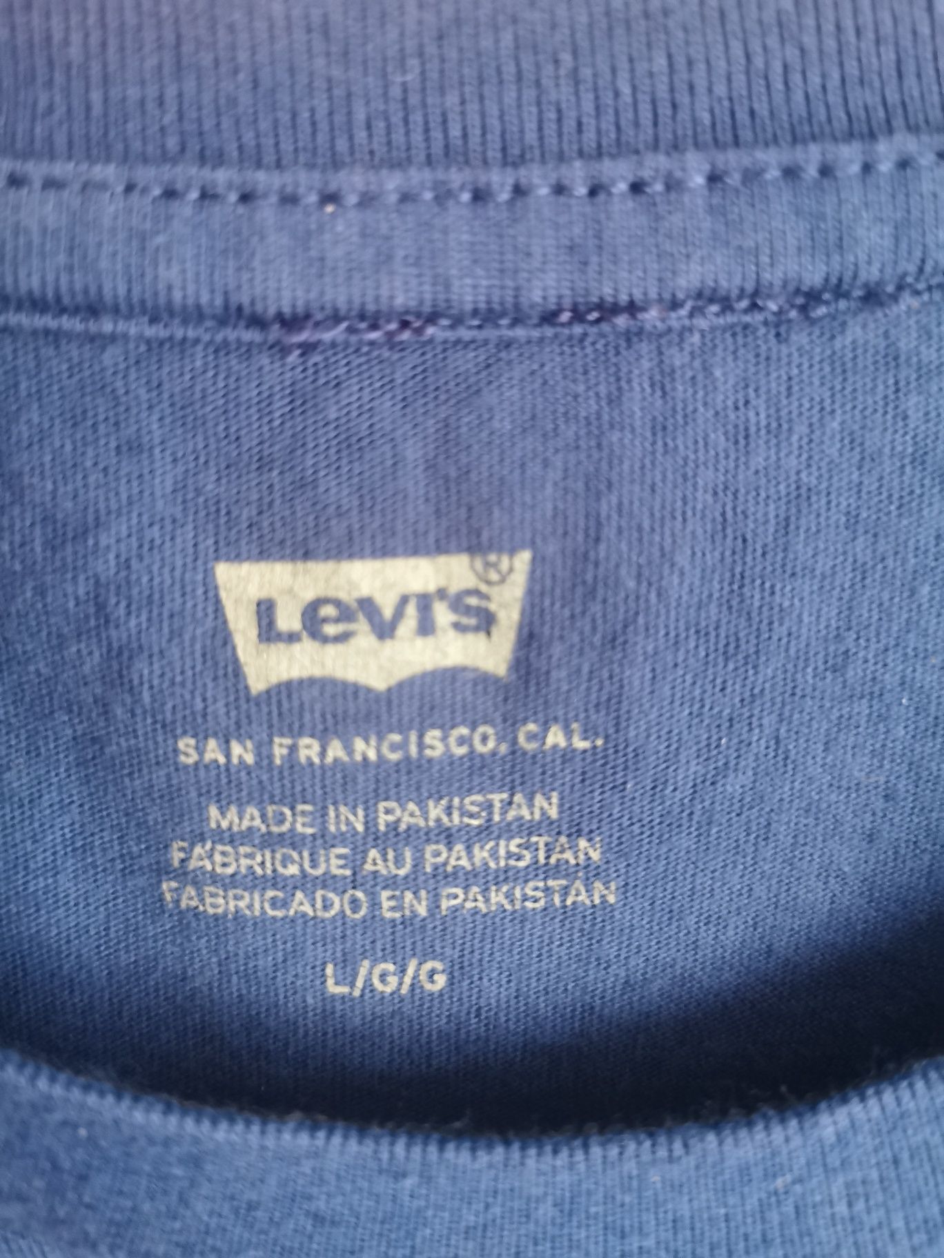 Niebieska męska koszulka T-shirt Levi's L