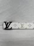czarny pasek louis vuitton biały z czarna klamra