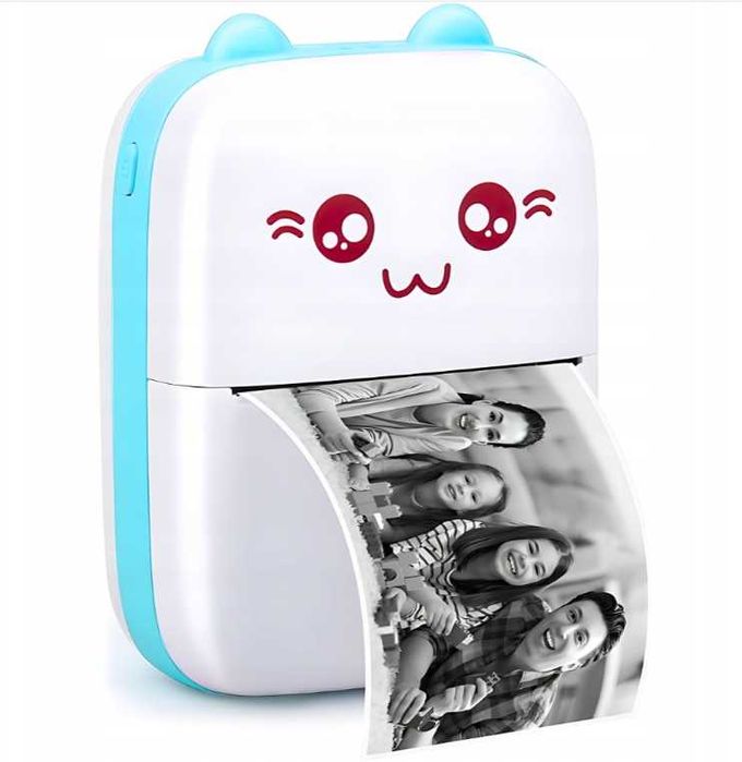 MINI Drukarka Termiczna kot przenośna natychmiastowa + GRATIS