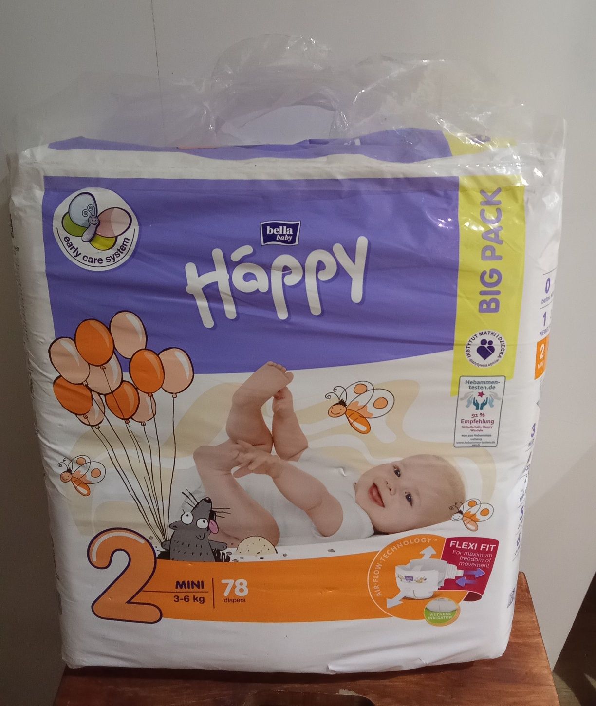 Super chłonne pieluszki Bella Happy 2 78szt Nowa paczka