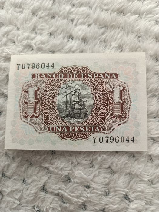 Jedna peseta hiszpańska 1953