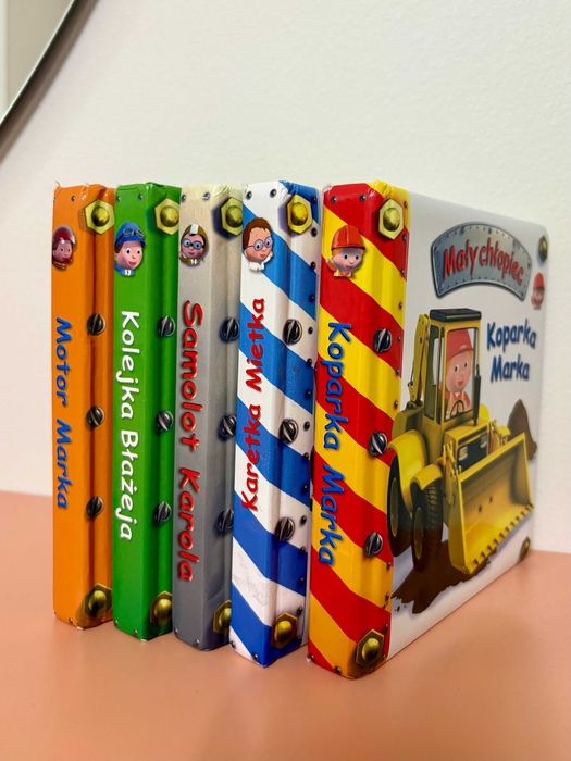 Zestaw książeczek „Mały chłopiec” (5 szt.) – pojazdy dla dzieci