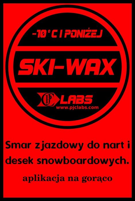 Smar do nart na twardy śnieg - temp. -10 st.C i poniżej - czerwony