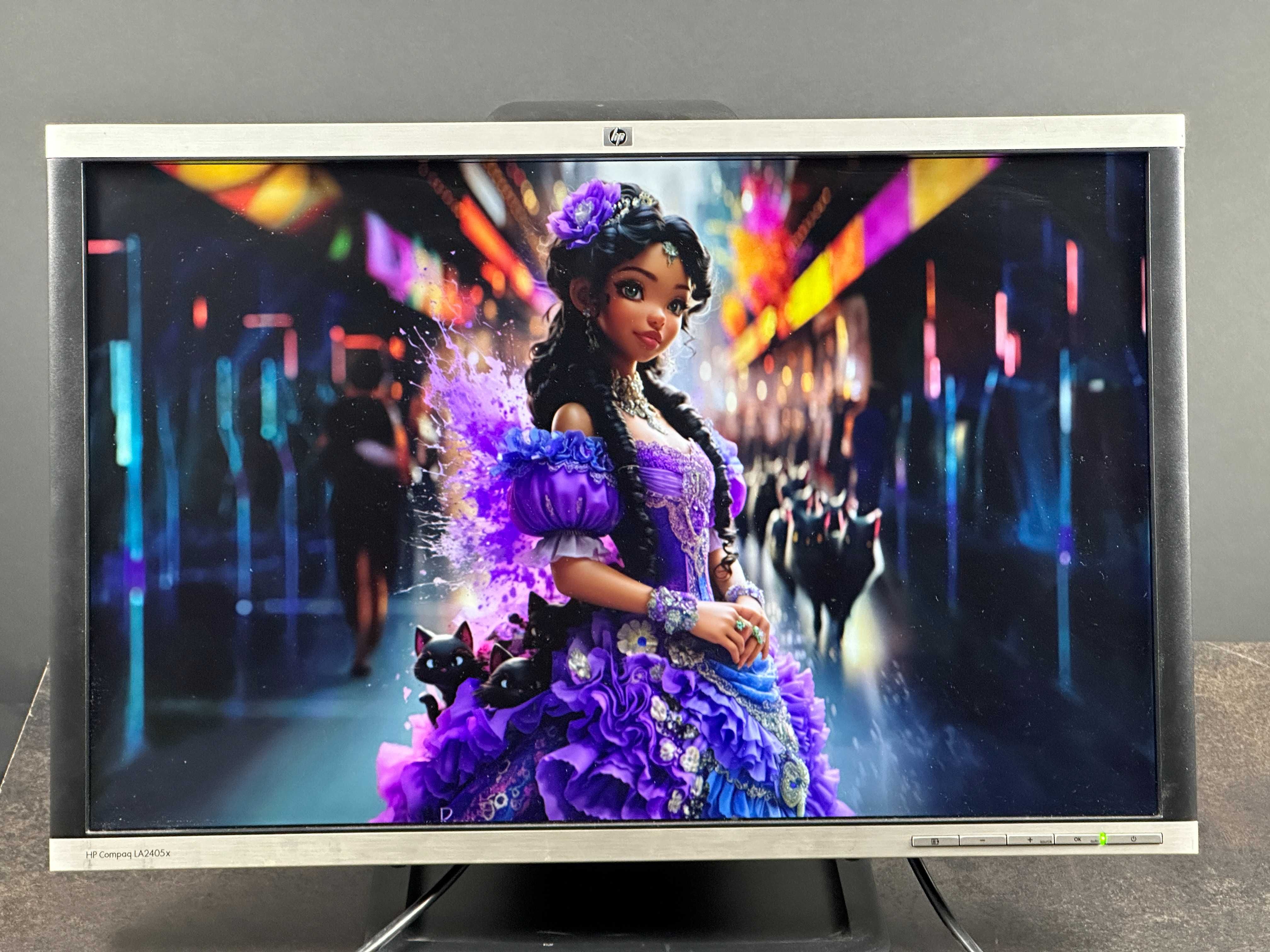 Barwny Mistrz Monitor HP Compaq LA2405x 1920 x 1200 FHD+ 24'' VGA DVI