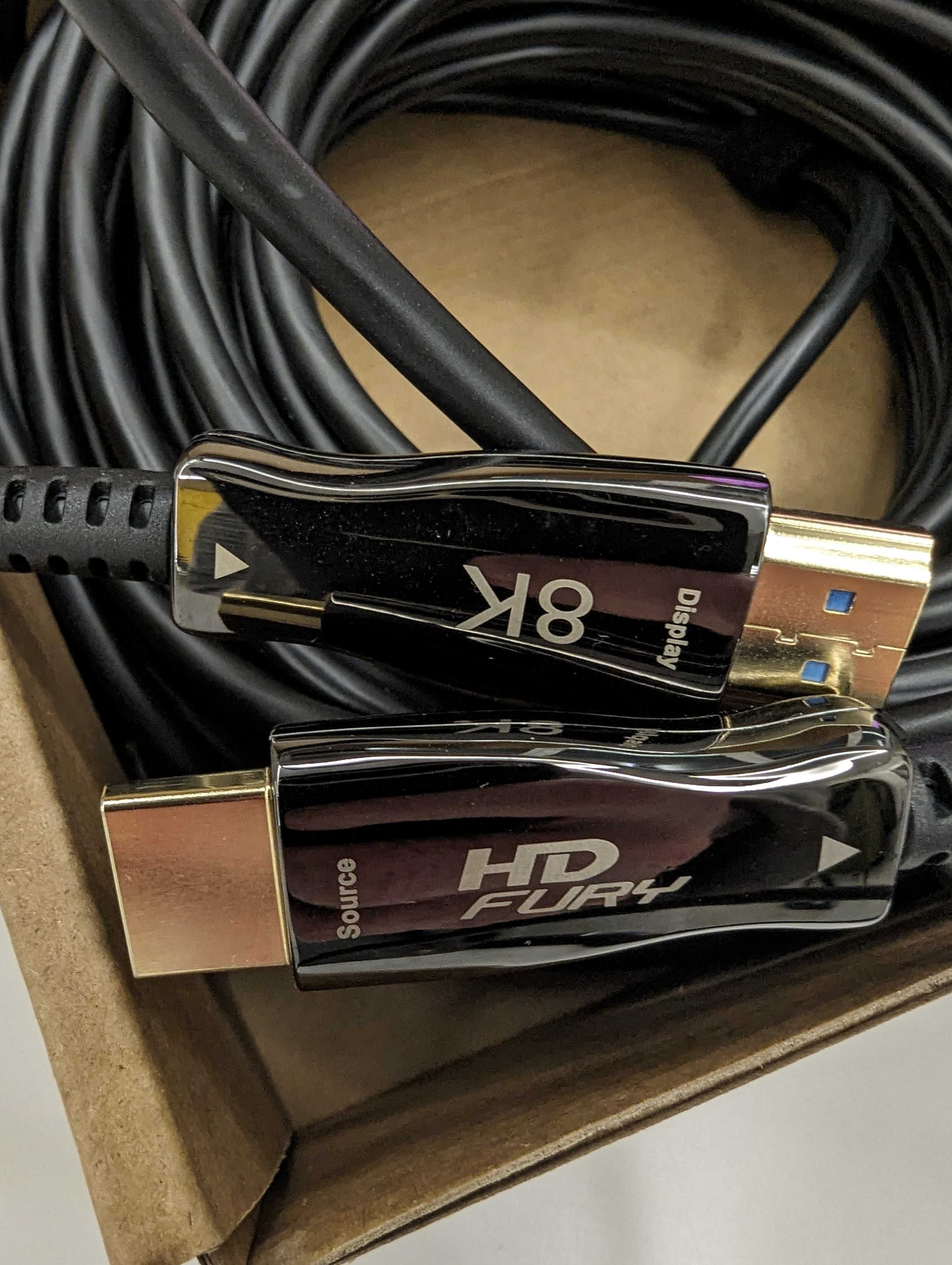 Оптичний кабель HDFury HDMI v2.1 8K 48Gbps, 20м