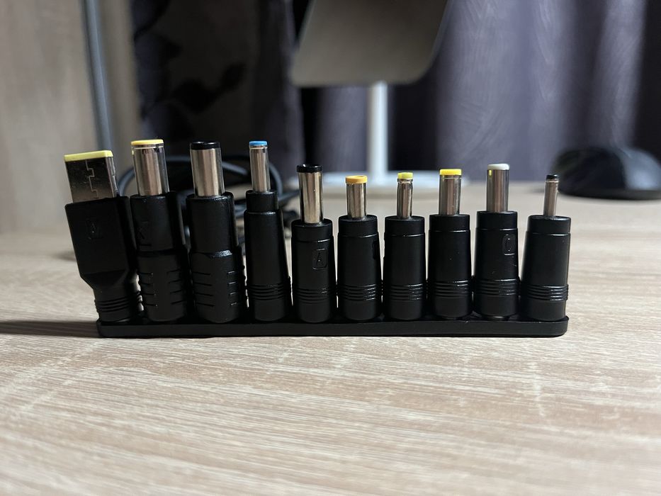 Кабель живлення для ноутбука (65W/Type-c на DC)/набір 10 перехідників