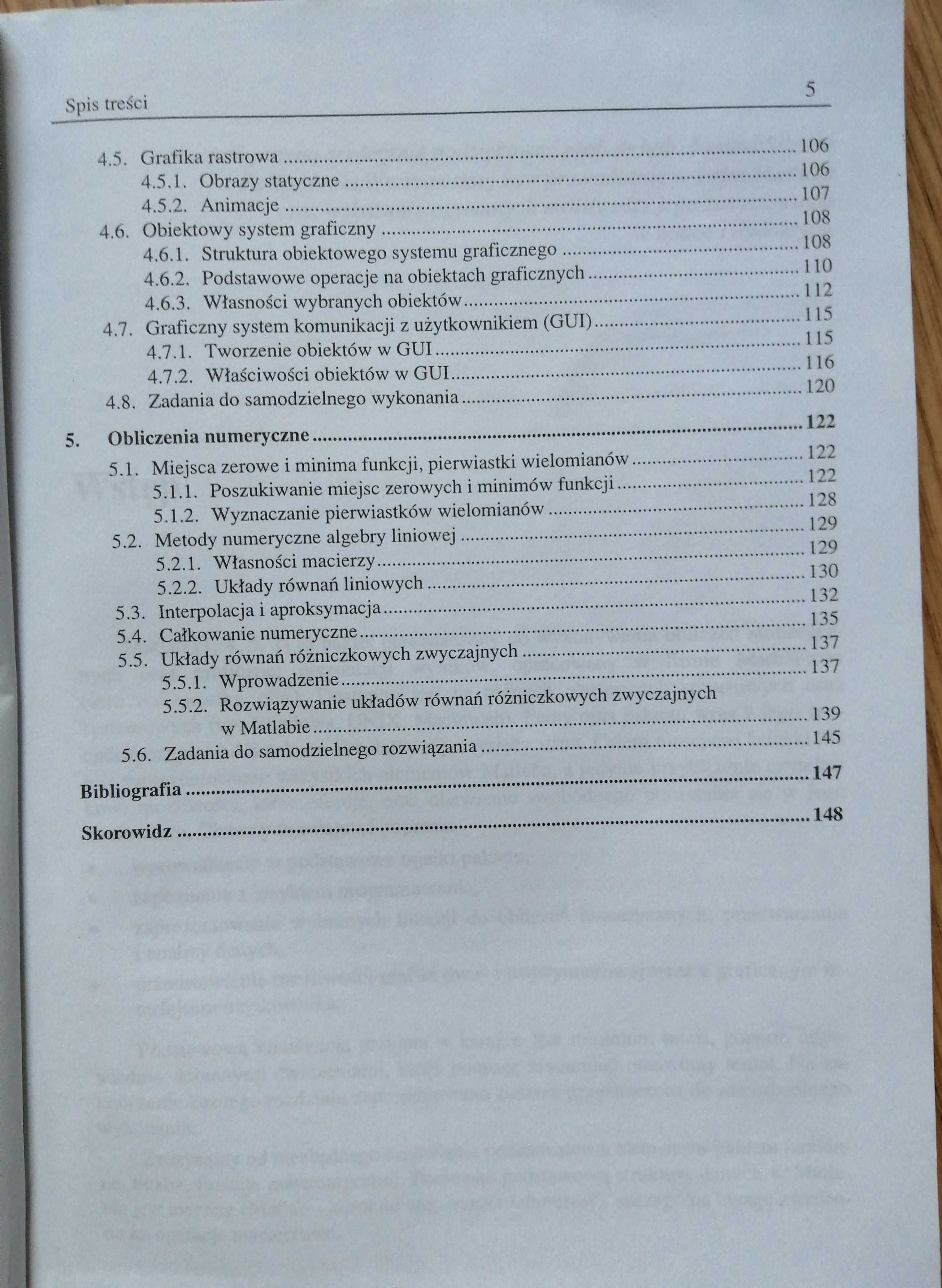 Ćwiczenia z Matlab. Przykłady i zadania. Anna Kamińska Beata Pańczyk