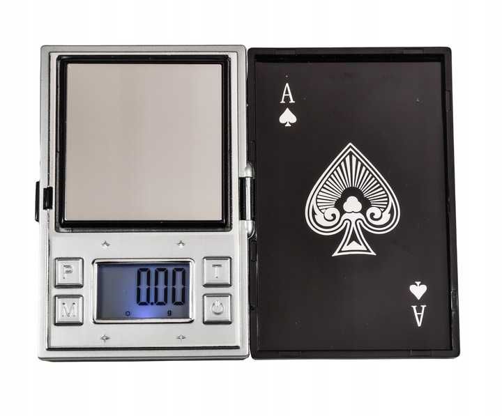 Waga Jubilerska Elektroniczna LCD Karty Talia Precyzyjna 0,01G 200G