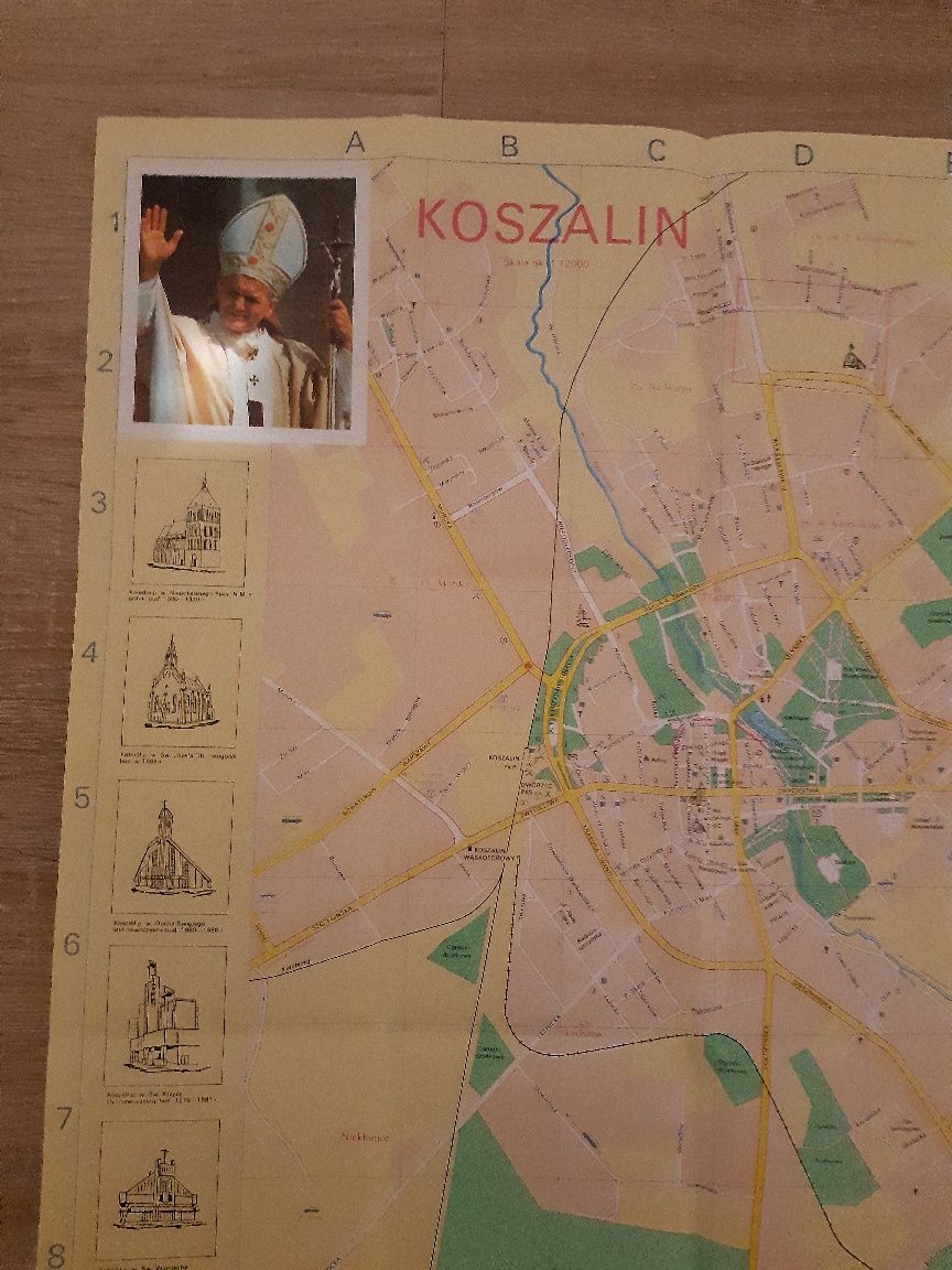 Stara mapa-plan Koszalin