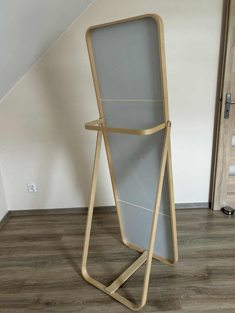 Lustro stojące — nowoczesne, drewniana rama | 167x52 cm | jak nowe