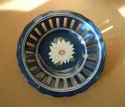 Dekoracyjna ceramiczna ażurowa patera vintage