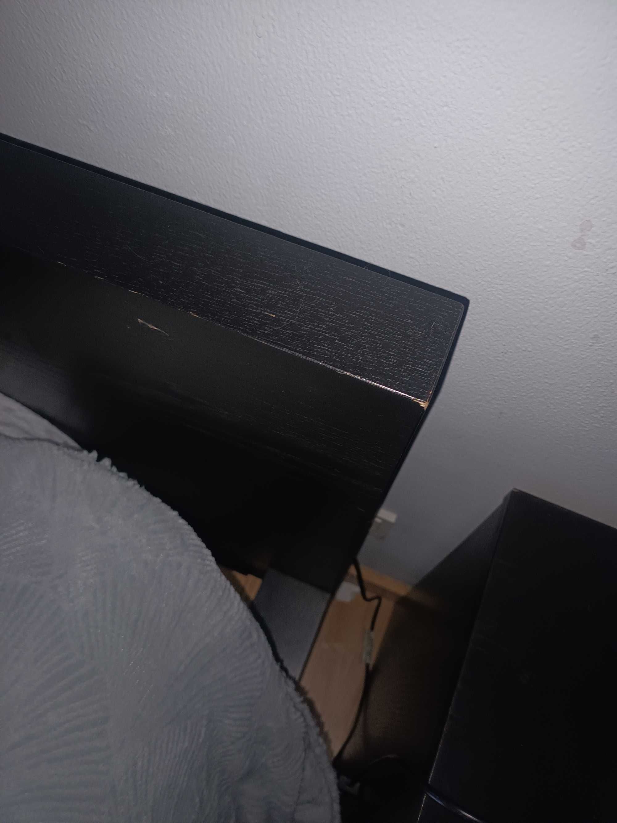 Cama casal preta