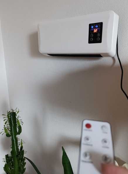 обогреватель настенный кондиционер 2 в 1 + пульт тепловентилятор дуйка