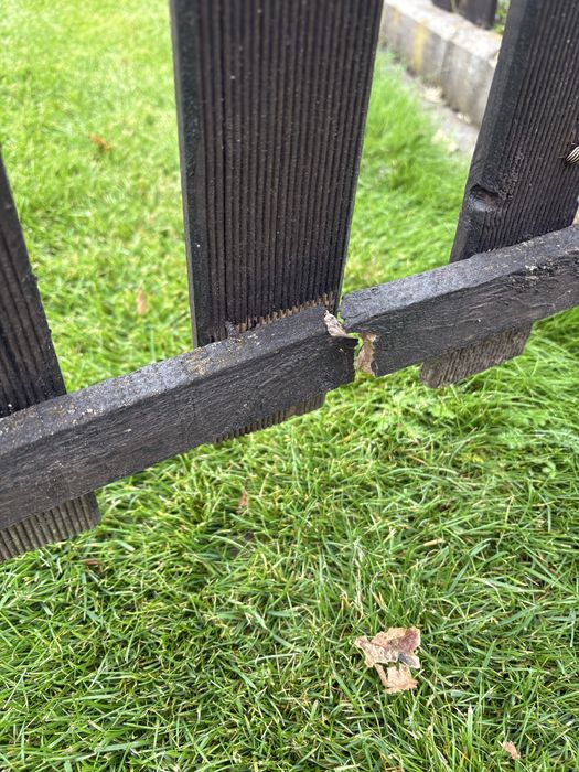 Płotek ogrodowy drewniany wysokość 40 cm