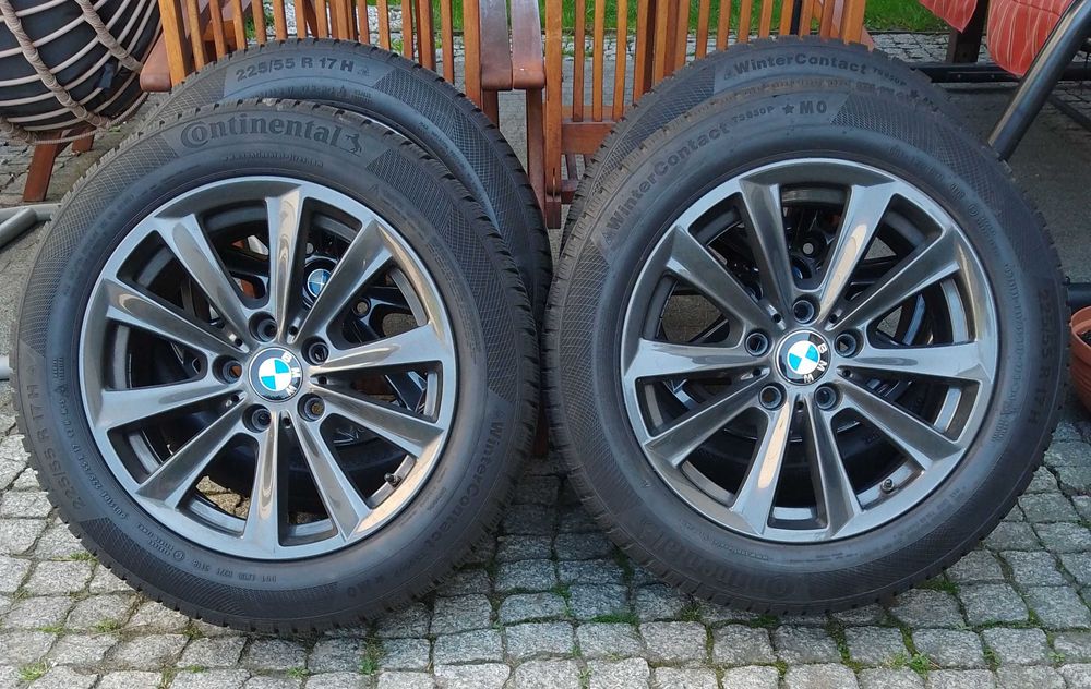Koła zimowe z czujnikami BMW Opony Continental 7,7mm 225/55/17
