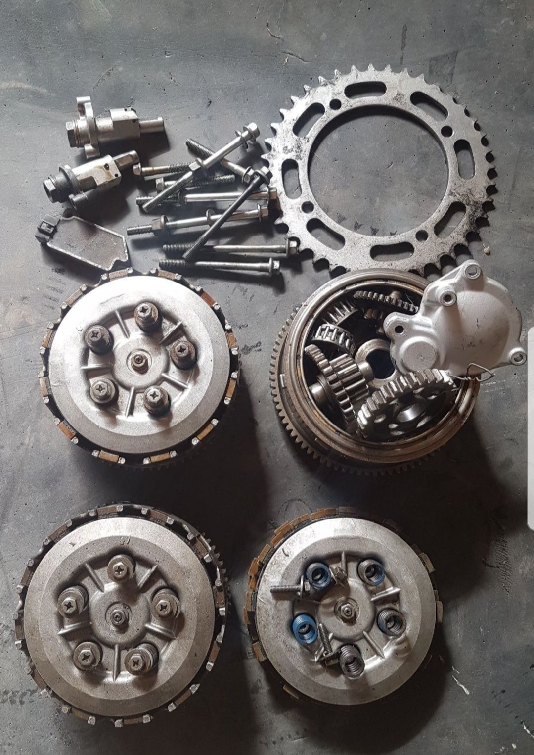 Części YAMAHA XT 600 tt xtz ttr silnik sprzęgło wał cylinder :)