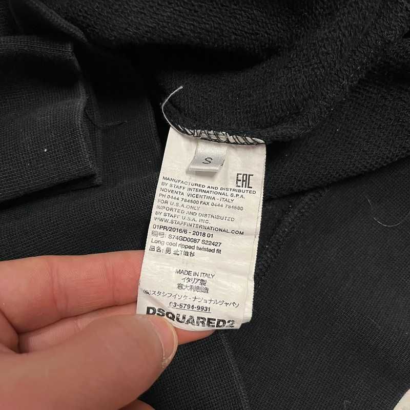 Czarna bluza Dsquared2 Crewneck Sweatshirt Vintage Retro y2k 90s 00s