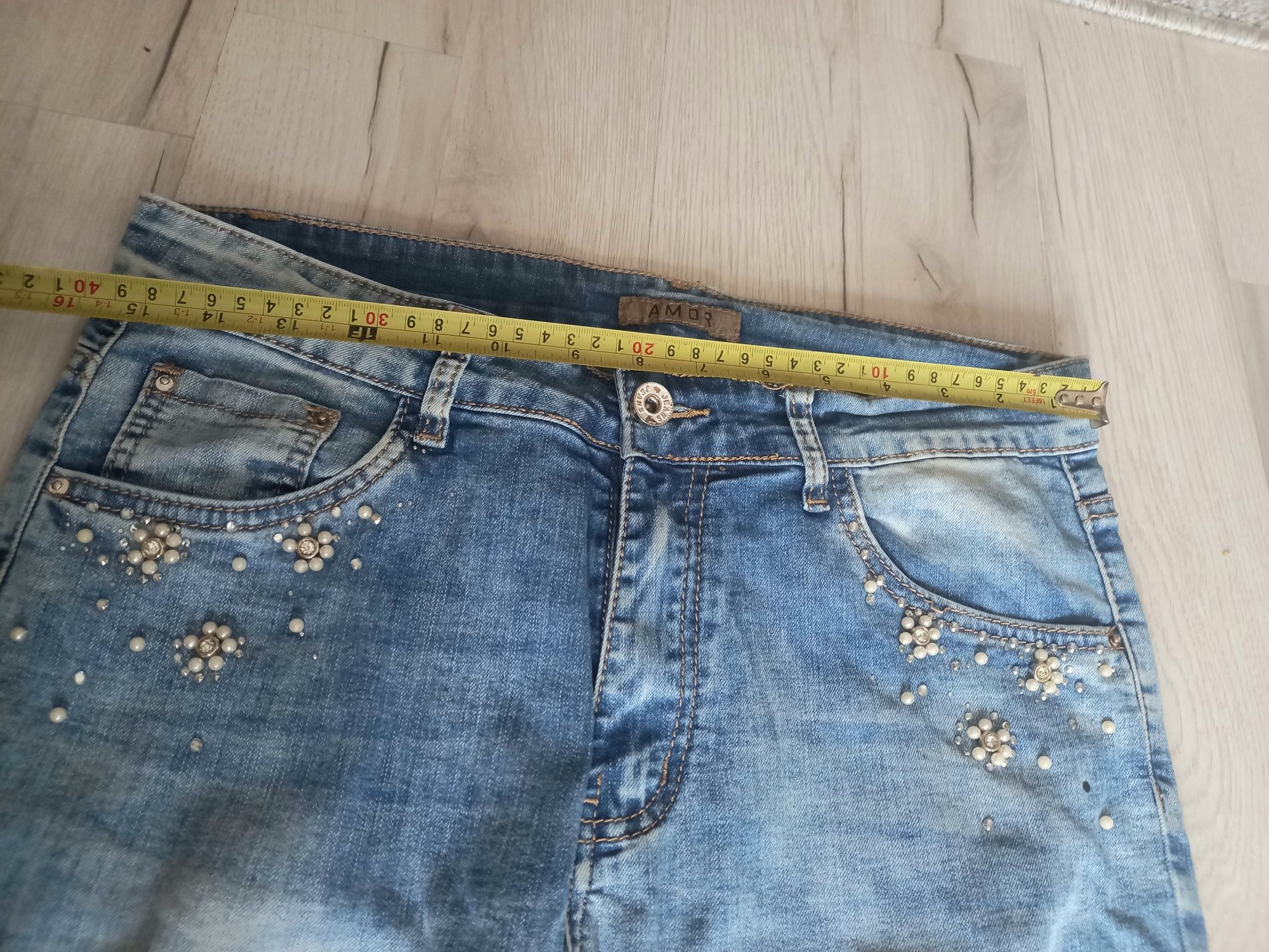 Spodnie jeansowe damskie r 42