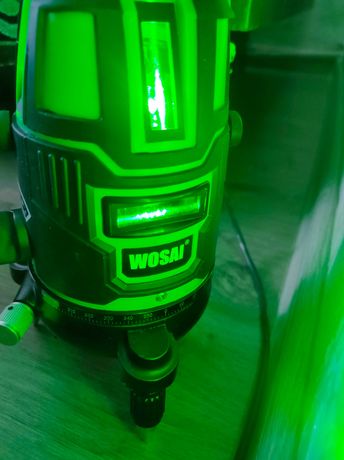 Зелений лазерний рівень WOSAI 5 ліній 6 точок самовирівнювання
