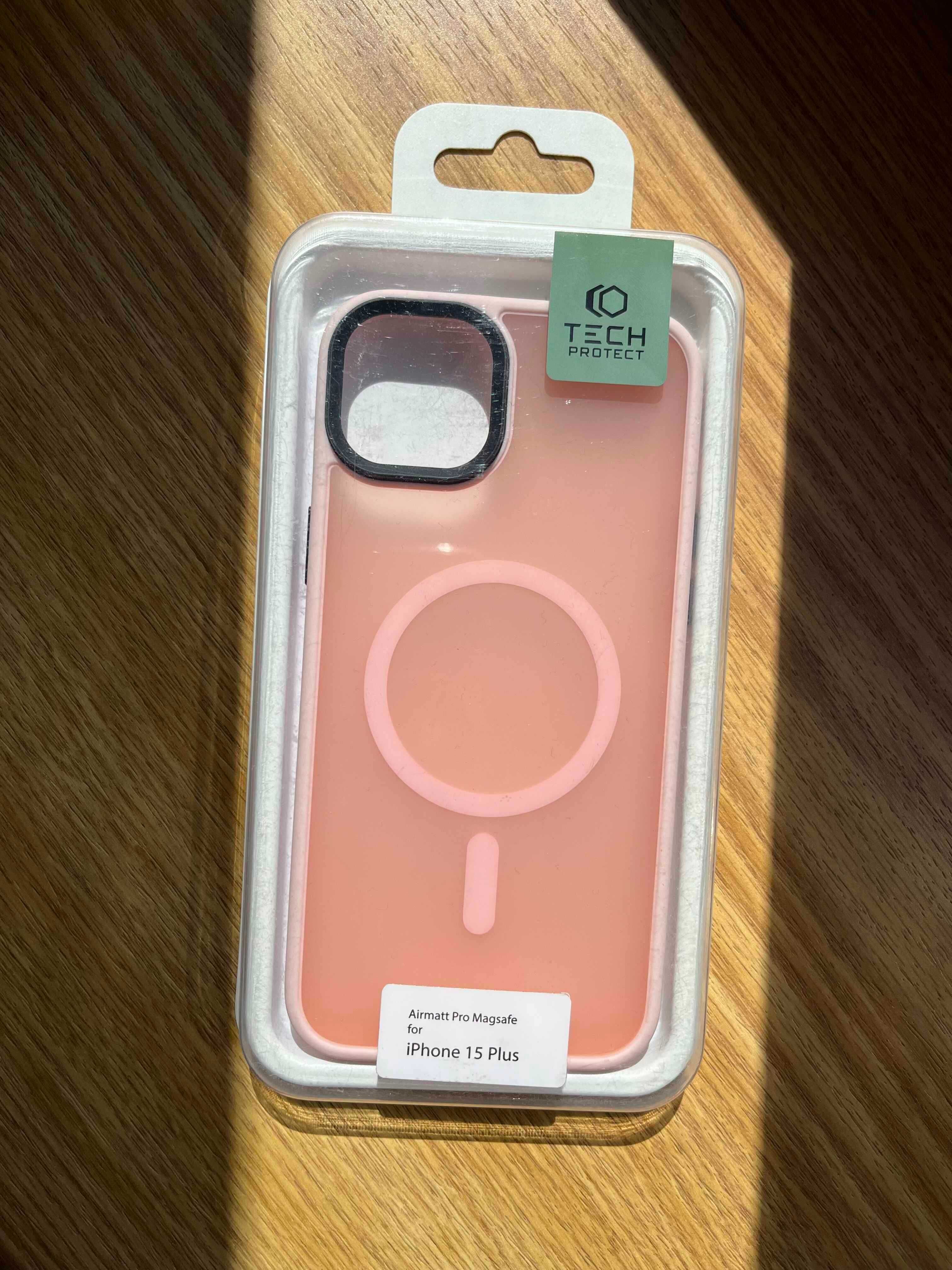 Etui TECH-PROTECT Airmatt Pro MagSafe do Apple iPhone 15 Plus Różowy