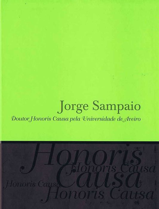 Livro Jorge Sampaio Doutor Honoris causa pela Universidade de Aveiro