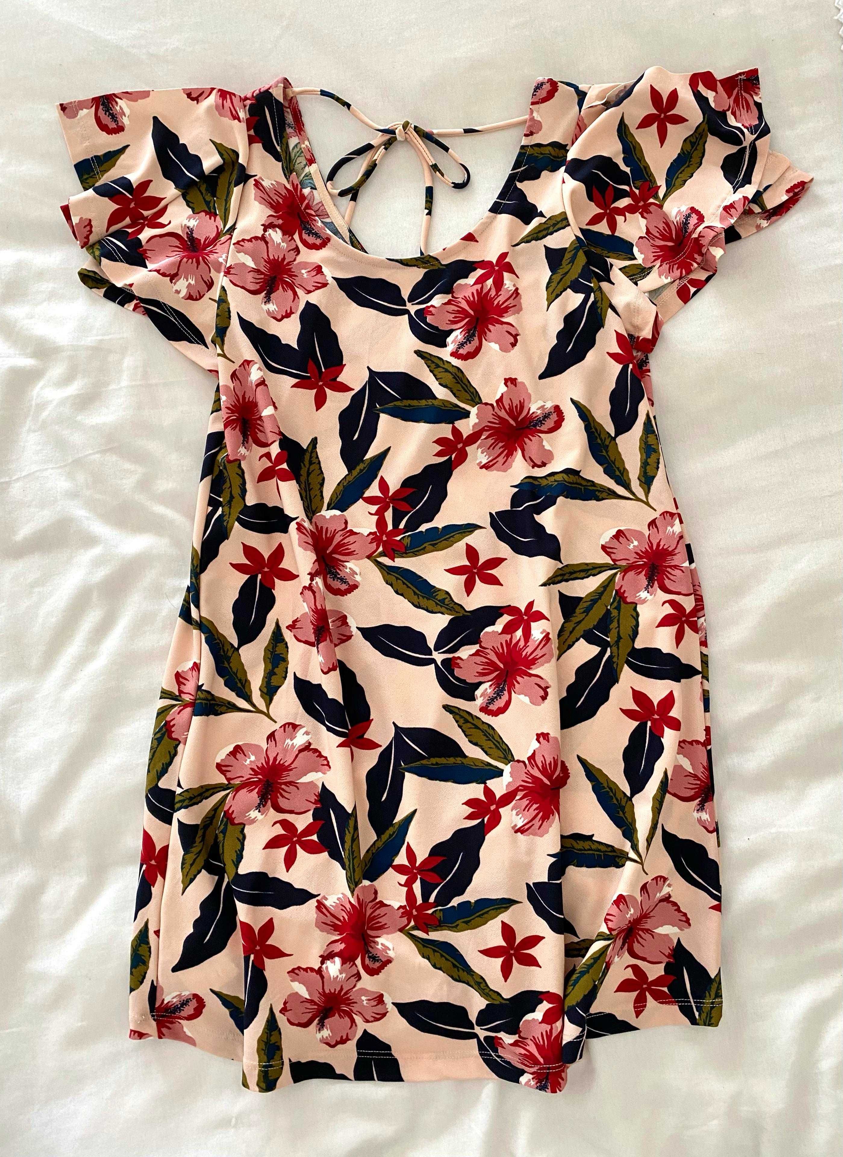 Vestido flores Mango