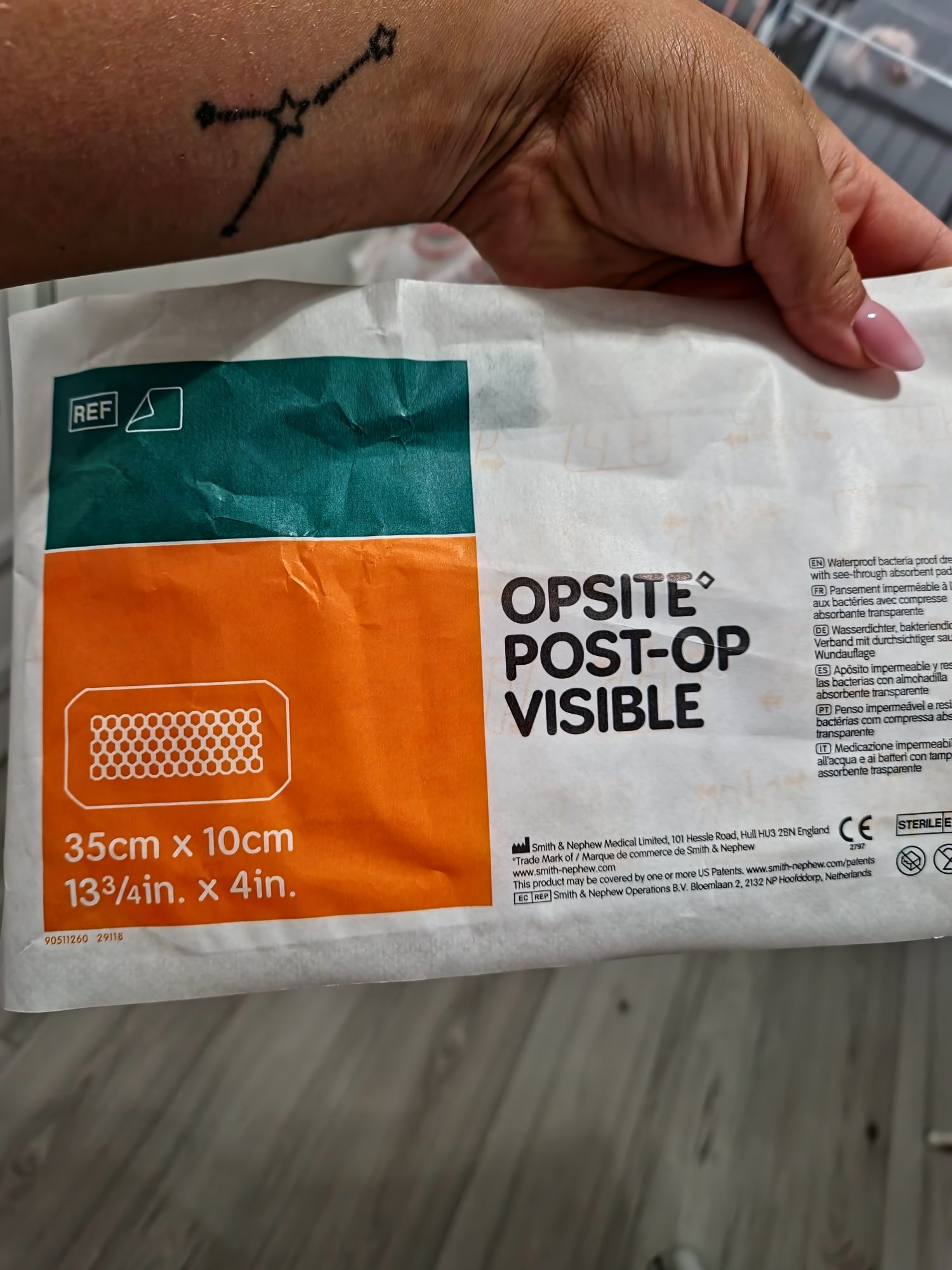 Plastry (2szt.) Opsite Post-Op Visible plaster miodu
