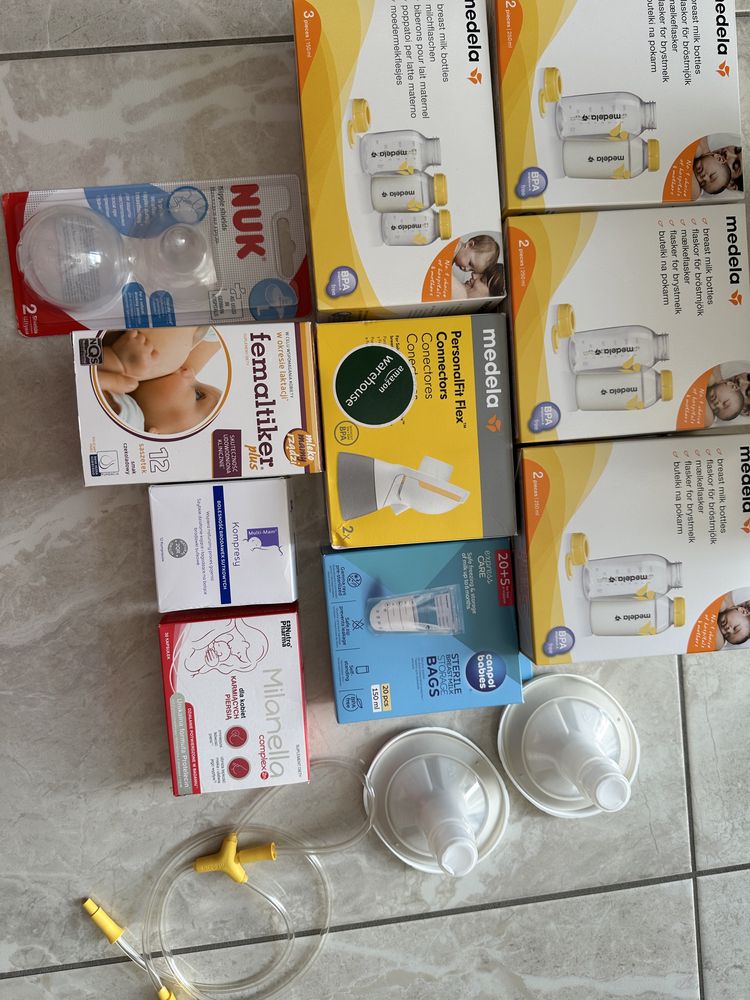 Laktator medela maxi swing nowy + akcesoria i dodatki do karmienia