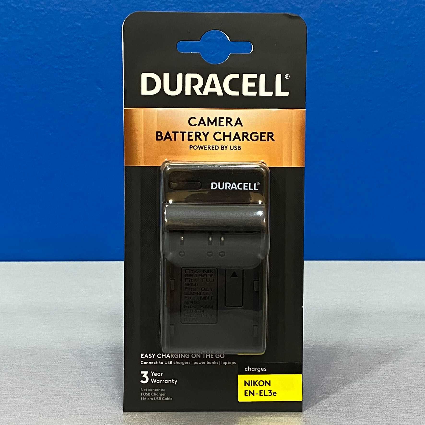 Carregador Duracell (MH-18a/ NP-150) - Bateria Nikon EN-EL3e/ Fujifilm