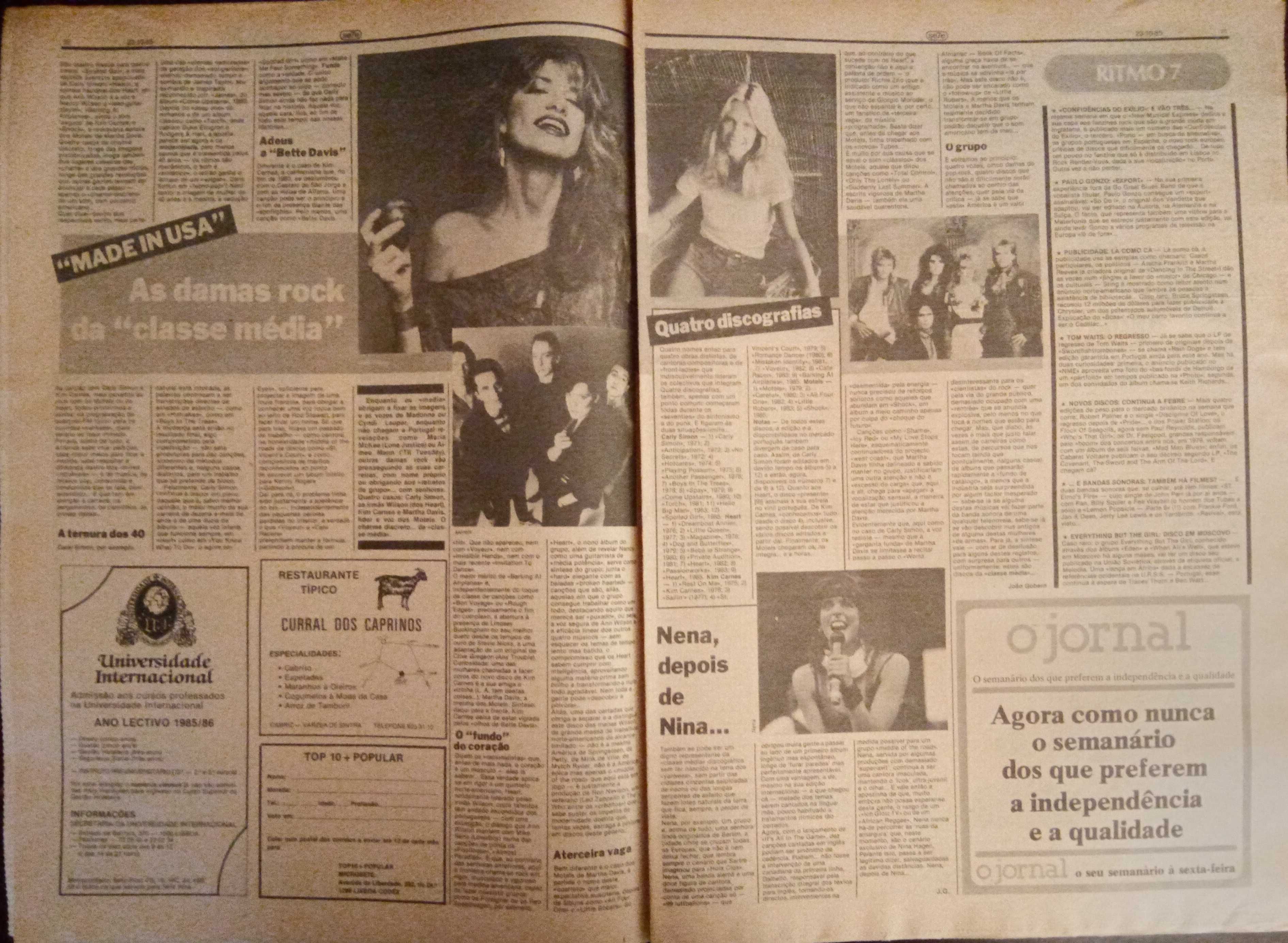José Afonso	- - -		Se7e - nr. 385	- - - - -	Jornal