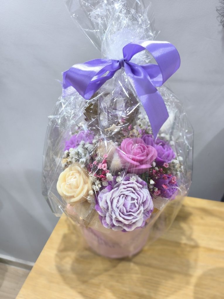 Flowerbox ze świec sojowych
