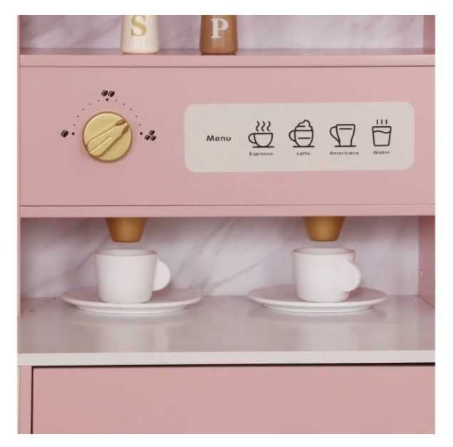 Дитяча кухня дерев'яна AVKO Равенна Pink звукові та світлові ефекти