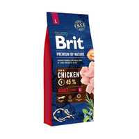 Brit premium adult L 15 кг корм для собак