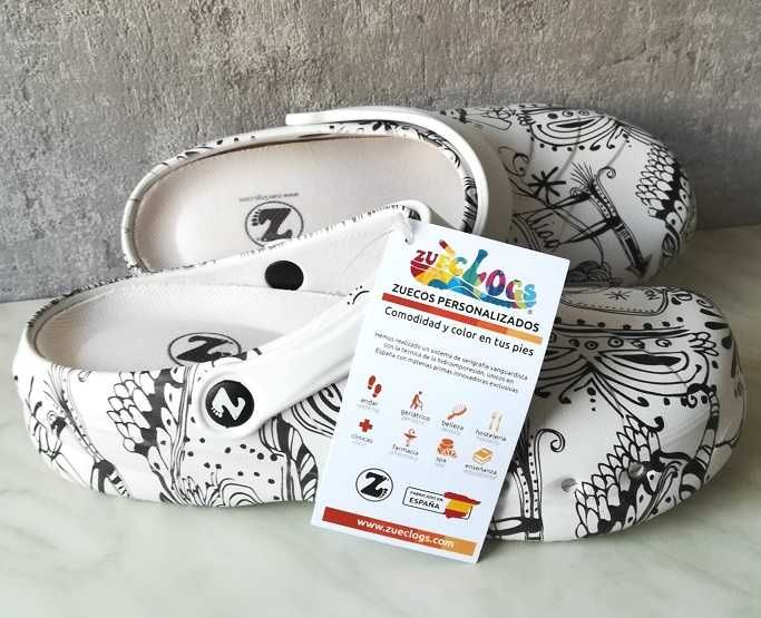 UNIKAT /Crocsy - Klapki / Zueclogs - Hiszpania /NOWE r. 40 - /TANIO