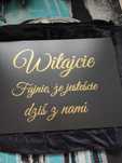 Tablica powitalna wesele
