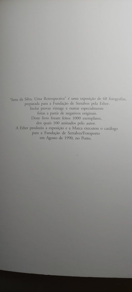 Sena da Silva, Uma Retrospectiva (1990) | Fotografia