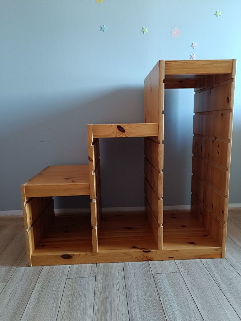 Ikea regał trofast,Mammut taboret,pojemniki