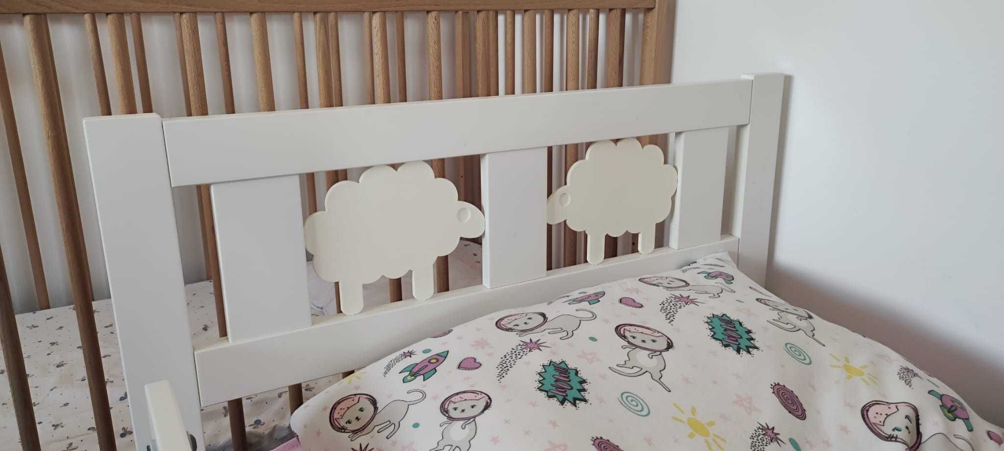 Cama Infantil KRITTER + Colchão UNDERLIG + Barra de Proteção
