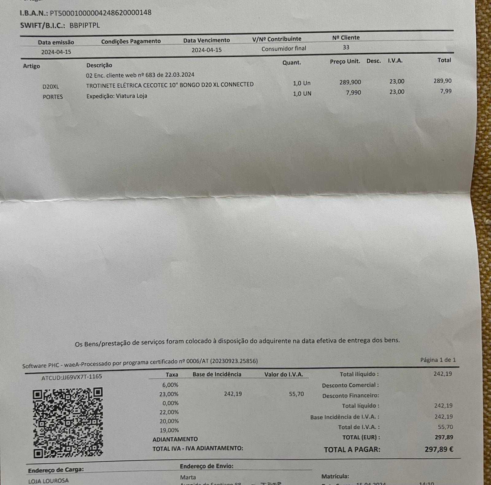 Trotinete Cecotec 10´´ Bongo D20 XL Connected