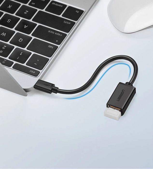 Ugreen adapter przejściówka kabel OTG z USB 3.0 na USB Typ C czarny