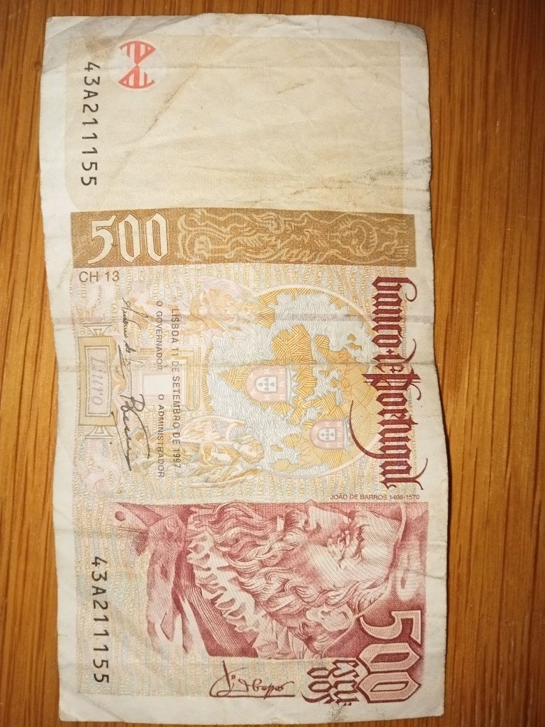 Nota de 500 escudos