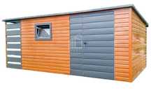 Schowek Domek Ogrodowy 4X2,5M + Wiata Okno Brama Drewnopodo Dach Id618
